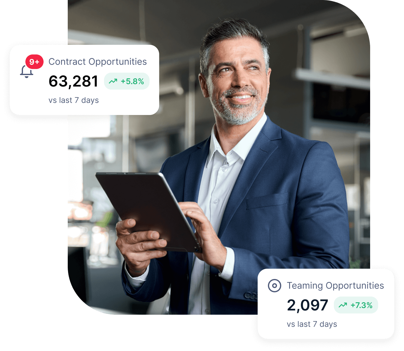 Man Holding Tablet